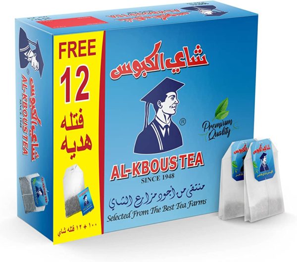 شاي الكبوس 100 فتلة + 12فتلة هدية