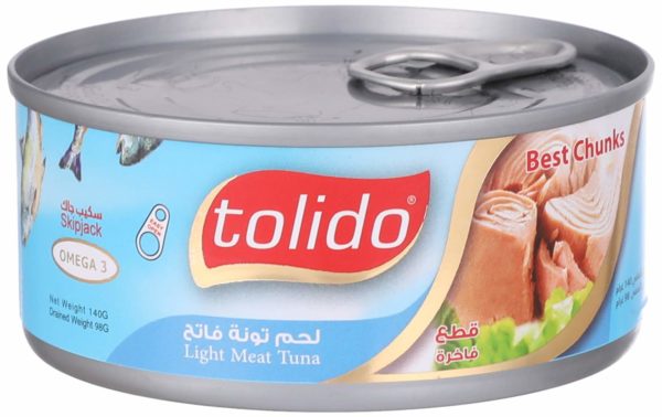 توليدو تونة سكيب جاك قطع 1700ج* 6 علب