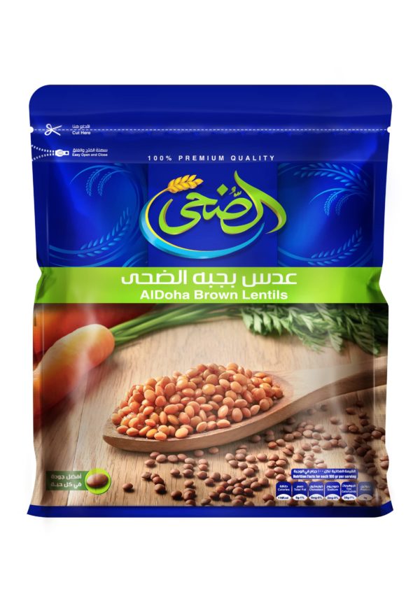 الضحي عدس بني 500جم